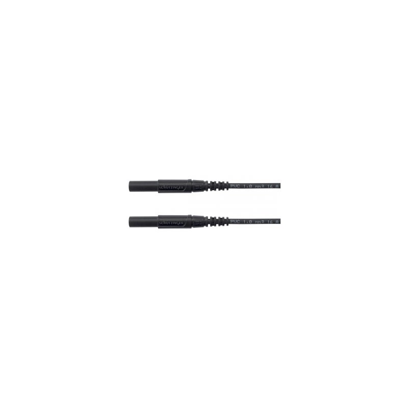 1 pcs - Schutzinger Test lead, 16A, 1kV, Black, 2m Lead Length