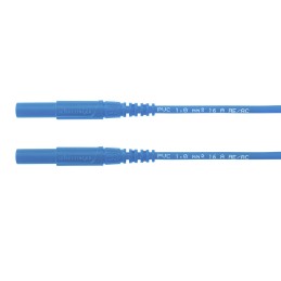1 pcs - Schutzinger Test lead, 16A, 1kV, Blue, 1m Lead Length