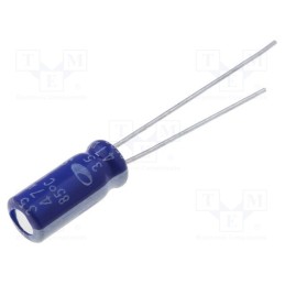 20 pcs x SAMWHA - SD1V476M05011BB159 - Capacitor: electrolytic, THT, 47uF, 35VDC, Ø5x11mm, Pitch: 2mm, ±20%