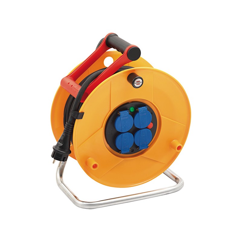 1 pcs - brennenstuhl 40m 4 Socket Type E - French Extension Reel, 230 V, IP44
