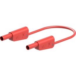 1 pcs - Staubli Test lead, 19A, 1kV, Red, 500mm Lead Length