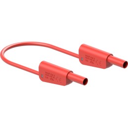 1 pcs - Staubli Test lead, 19A, 1kV, Red, 500mm Lead Length
