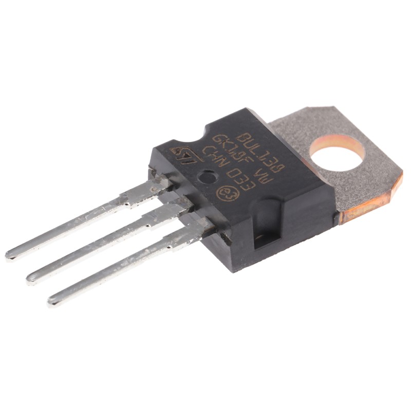 5 pcs - STMicroelectronics BUL138 NPN Transistor, 5 A, 400 V, 3-Pin TO-220