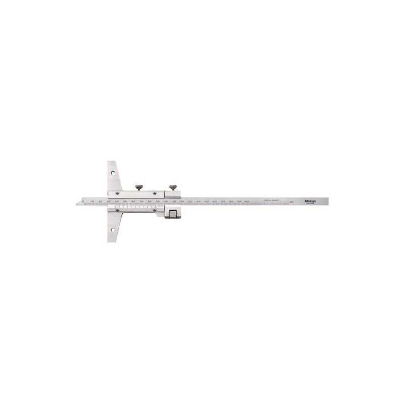 1 pcs - Mitutoyo 527-102 200mm Metric Depth Gauge, Stainless Steel, 300g