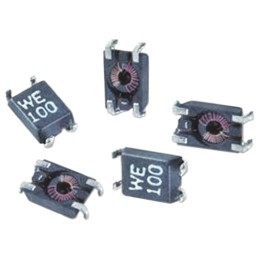 50 pcs - Wurth, WE-SL1 SMD Common Mode Line Filter with a Ferrite Core, 10 μH ±50% Sectional Winding 300mA Idc