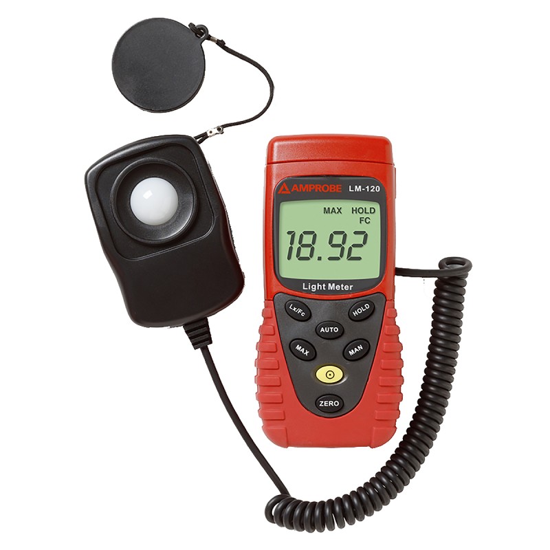 1 pcs - Amprobe LM-120 Light Meter, 20lx to 200000lx, ±6 %
