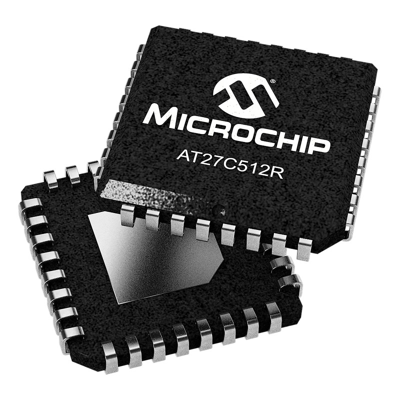 5 pcs - Microchip 512kbit EPROM 32-Pin PLCC, AT27C512R-70JU