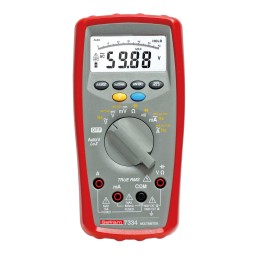 1 pcs - Sefram 7334 Handheld Digital Multimeter, True RMS, 10A ac Max, 10A dc Max, 1000V ac Max