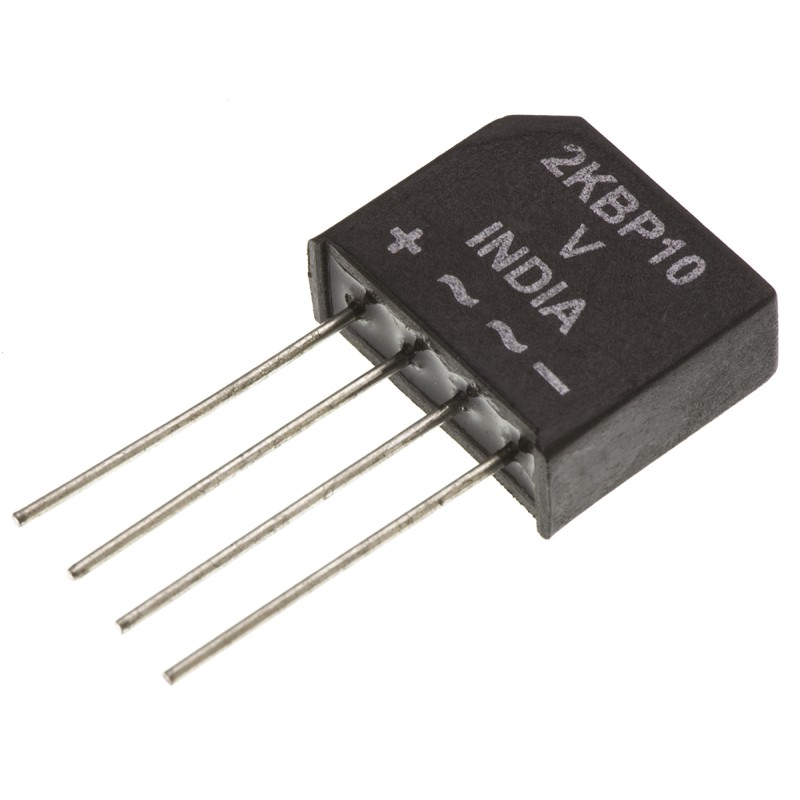 5 pcs - Vishay Bridge Rectifier, 2A, 400V, 4-Pin