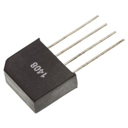 5 pcs - Vishay Bridge Rectifier, 2A, 400V, 4-Pin