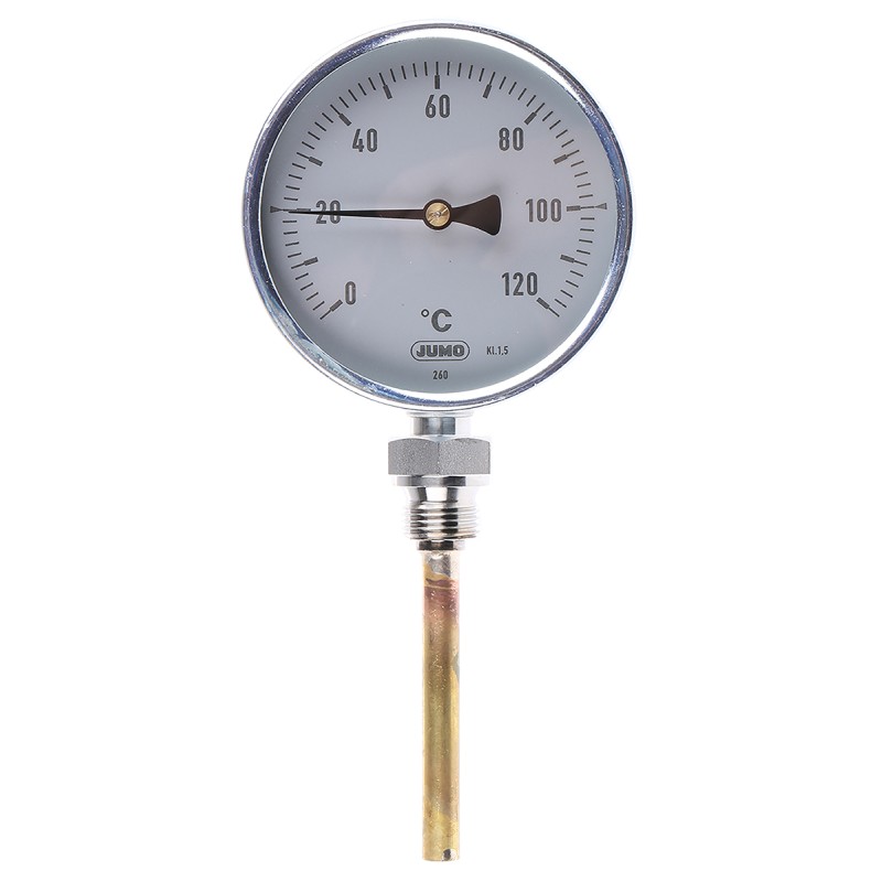 1 pcs - Jumo Immersion Dial Thermometer 0 - +120 °C, 608001/1810-818-841-10-104-46-26-100/000
