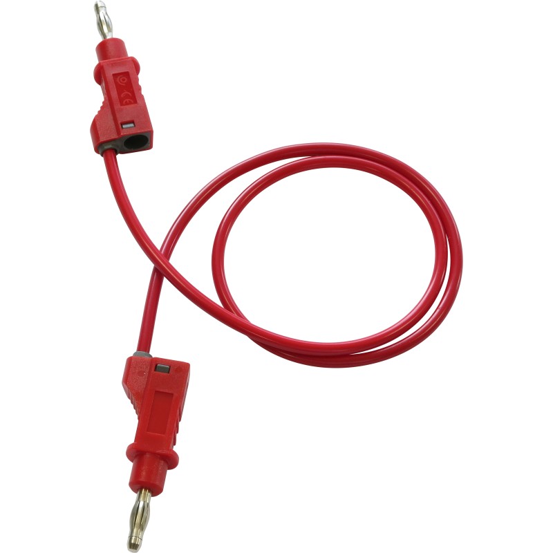 1 pcs - Electro PJP Test lead, 36A, 30 - 60V, Red, 200cm Lead Length