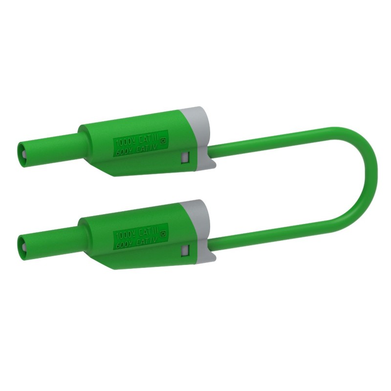 1 pcs - Electro PJP Test lead, 36A, 1kV, Green, 200cm Lead Length