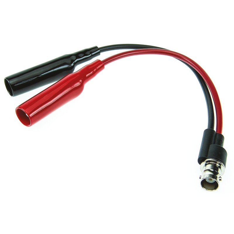 1 pcs - Pomona BNC Test Lead, 150V ac, Black, Red, 130mm Lead Length