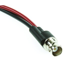1 pcs - Pomona BNC Test Lead, 150V ac, Black, Red, 130mm Lead Length