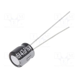 10 pcs x PANASONIC - EEAGA1C470 - Capacitor: electrolytic, THT, 47uF, 16VDC, Ø6.3x7mm, Pitch: 2.5mm