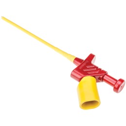 1 pcs - Hirschmann Test & Measurement Red Grabber Clip with Pincers, 4A, 30 V ac, 60 V dc, 4mm Socket