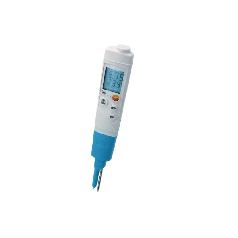 1 pcs - Testo 206-pH2 pH Meter, ±0.02pH Accuracy, 0.01pH Resolution, 14pH Max, +60 °C Max