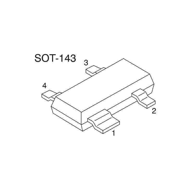 5 pcs - Nexperia BCV61CE6327HTSA1 Dual NPN Transistor, 30 V, 4-Pin SOT-143