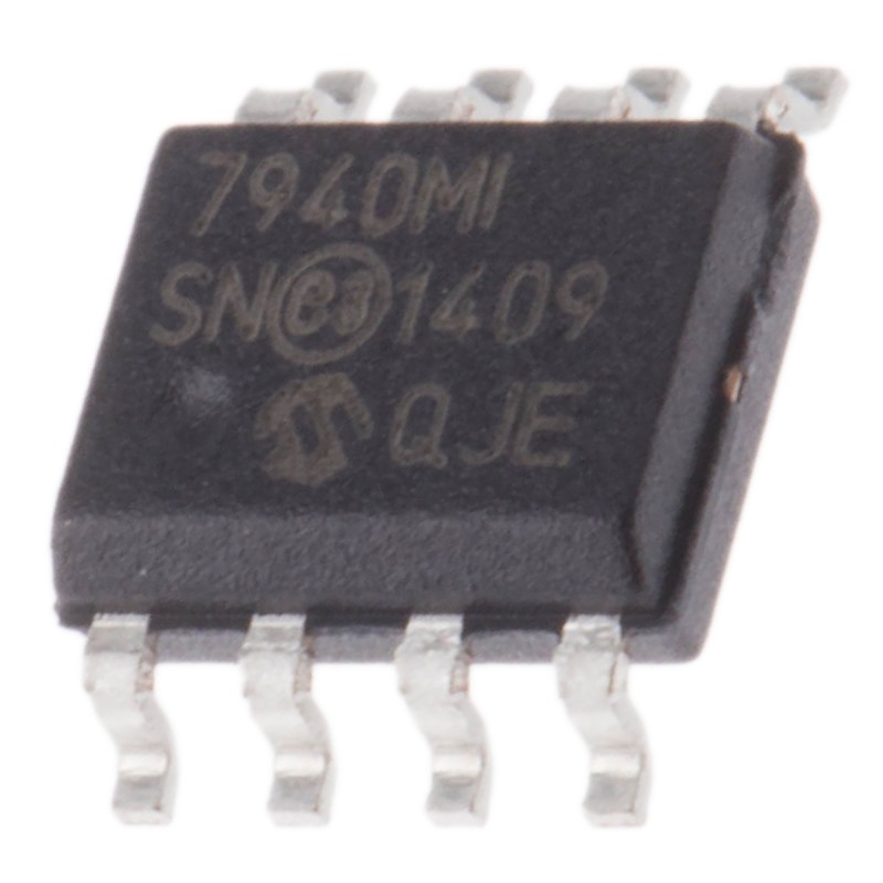 5 pcs - Microchip MCP7940M-I/SN, Real Time Clock (RTC), 64B RAM Serial-I2C, 8-Pin SOIC