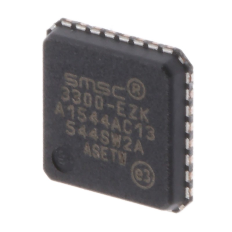 5 pcs - Microchip USB3300-EZK, USB Transceiver, USB 2.0, 3.3 V, 32-Pin QFN