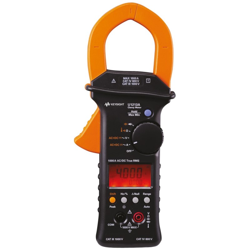 1 pcs - Keysight Technologies U1213A Clamp Meter Bluetooth, 1000A dc, Max Current 1000A ac CAT III 1000V With RS Calibration