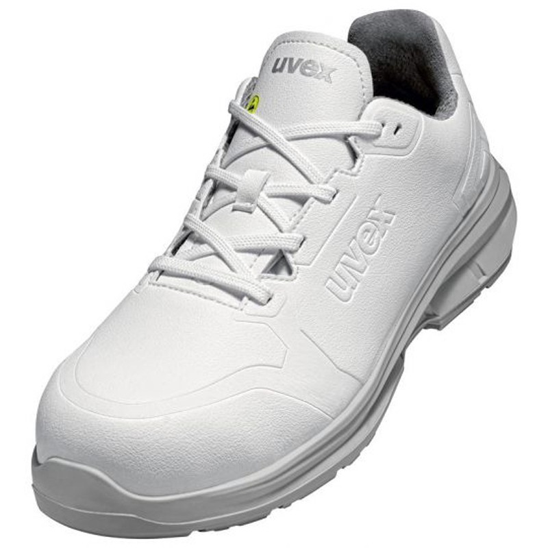1 Pair - Uvex Uvex 1 Men, Women White Non Metallic Toe Capped Safety Shoes, UK 7, EU 41