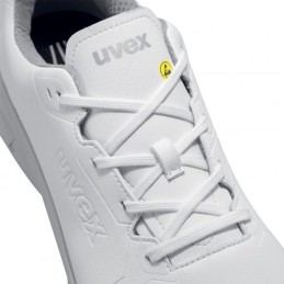 1 Pair - Uvex Uvex 1 Men, Women White Non Metallic Toe Capped Safety Shoes, UK 7, EU 41