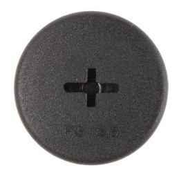 10 pcs - Alpha Wire Blanking Plug, PG13.5, Plastic, 25mm Diameter, Threaded