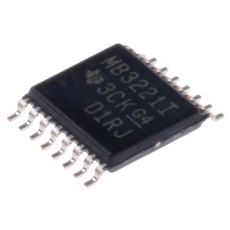 5 pcs - Texas Instruments MAX3221IPW Line Transceiver, 16-Pin TSSOP