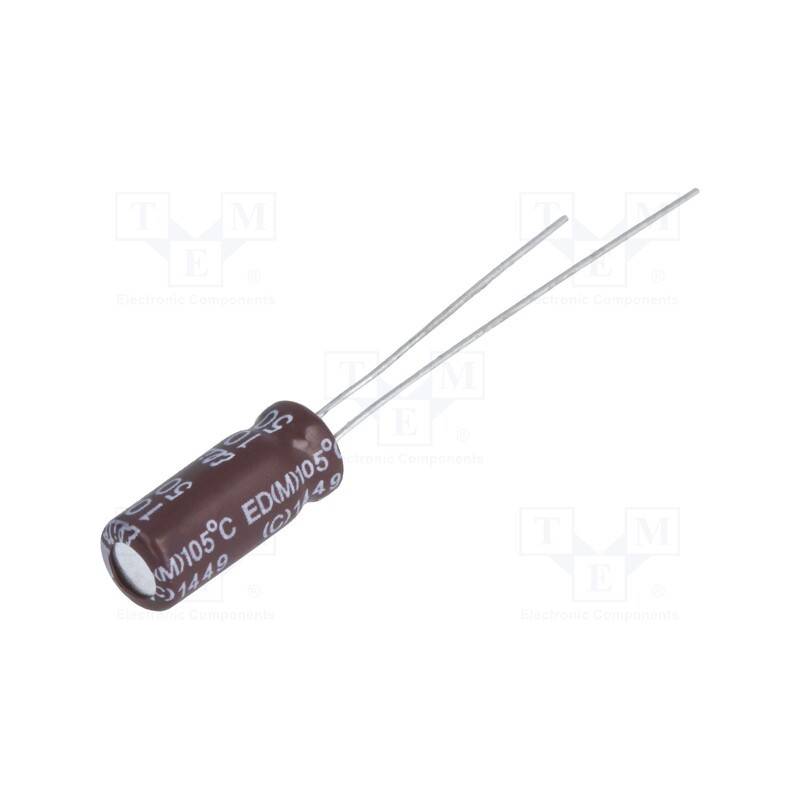 20 pcs x Elite - ED1H100MNN0511U - Capacitor: electrolytic, low ESR, THT, 10uF, 50VDC, Ø5x11mm, ±20%