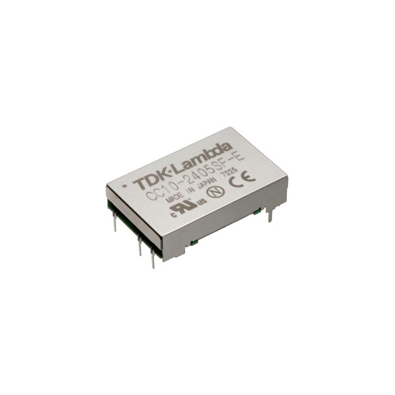 1 Tray of 10 - TDK-Lambda CC-E DC-DC Converter, 5V dc/ 2A Output, 4.5, 9 V dc Input, 10W, Through Hole, +85°C Max Temp -40°C Min