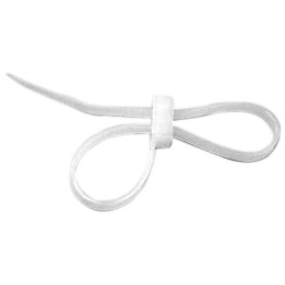 100 pcs - HellermannTyton Cable Tie, Inside Serrated, 145mm x 4.7 mm, Natural Polyamide 6.6 (PA66), Pk-100