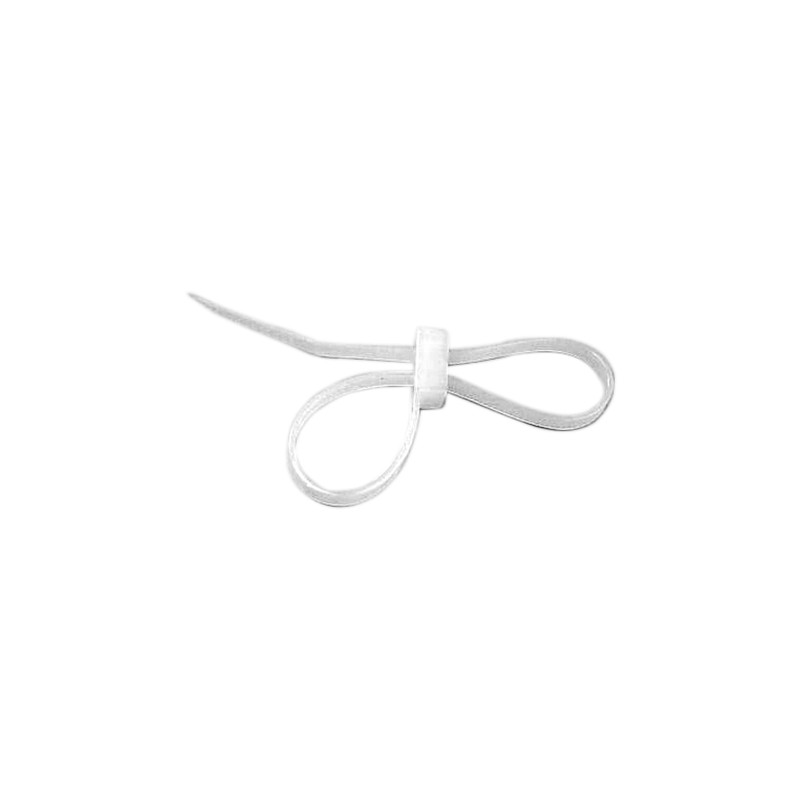 100 pcs - HellermannTyton Cable Tie, Inside Serrated, 145mm x 4.7 mm, Natural Polyamide 6.6 (PA66), Pk-100