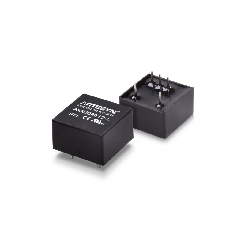 1 Tube of 10 - Artesyn AYA DC-DC Converter, 3.3V dc/ 400mA Output, 4.5 - 10 V dc Input, 1.3W, Through Hole, +85°C Max Temp