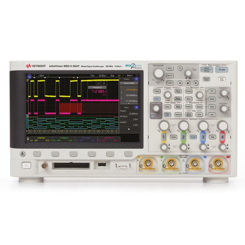 1 pcs - Keysight Technologies MSOX3034T InfiniiVision 3000T X Series Digital Bench Oscilloscope, 4 Analogue Channels, 350MHz,