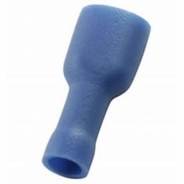 100 X RS PRO Blue Insulated Female Spade Connector, Receptacle, 0.8 x 6.35mm
