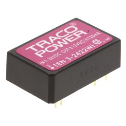 1 Tube of 10 - TRACOPOWER TEN 3WI DC-DC Converter, ±12V dc/ ±125mA Output, 9 - 36 V dc Input, 3W, Through Hole, +85°C Max Temp