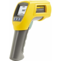 1 pcs - Fluke 566 Infrared Thermometer, -40°C Min, ±1 % Accuracy, °C and °F Measurements With RS Calibration