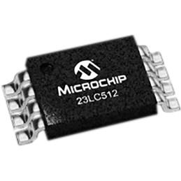 5 pcs - Microchip SRAM, 23LC512-I/ST- 512kbit