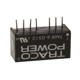 1 Tube of 10 - TRACOPOWER TMR 6 DC-DC Converter, 12V dc/ 500mA Output, 4.5 - 9 V dc Input, 6W, Through Hole, +70°C Max Temp