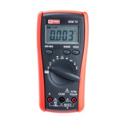 1 pcs - RS PRO IDM72 Handheld Digital Multimeter, True RMS, 10A ac Max, 10A dc Max, 750V ac Max