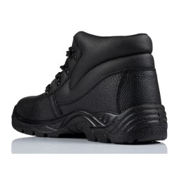 1 Pair - RS PRO Black Steel Toe Capped Unisex Safety Boot, UK 15, EU 50