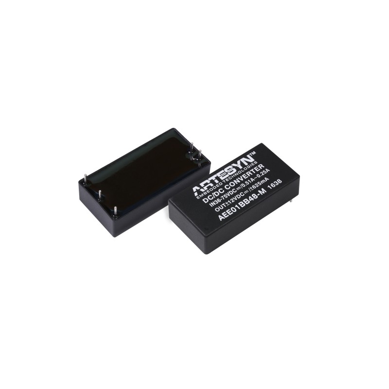 1 Tube of 10 - Artesyn AEE15W-M DC-DC Converter, ±15V dc/ 500mA Output, 18 - 36 V dc Input, 15W, Through Hole, +80°C Max Temp