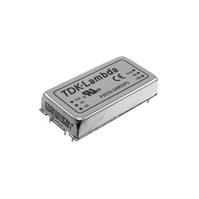 1 Tube of 10 - TDK-Lambda PXD DC-DC Converter, ±12V dc/ 0.83A Output, 18 - 36 V dc Input, 20W, Through Hole, +105°C Max Temp