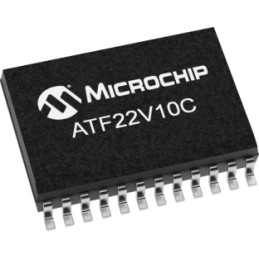5 pcs - Microchip ATF22V10C-10SU, SPLD Simple Programmable Logic Device ATF22V10C 500 Gates, 10 Macro Cells, 22 I/O, ISP, 5ns