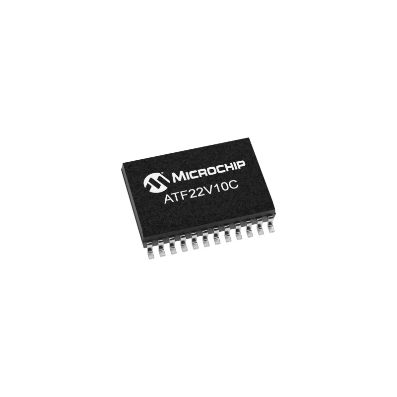 5 pcs - Microchip ATF22V10C-10SU, SPLD Simple Programmable Logic Device ATF22V10C 500 Gates, 10 Macro Cells, 22 I/O, ISP, 5ns