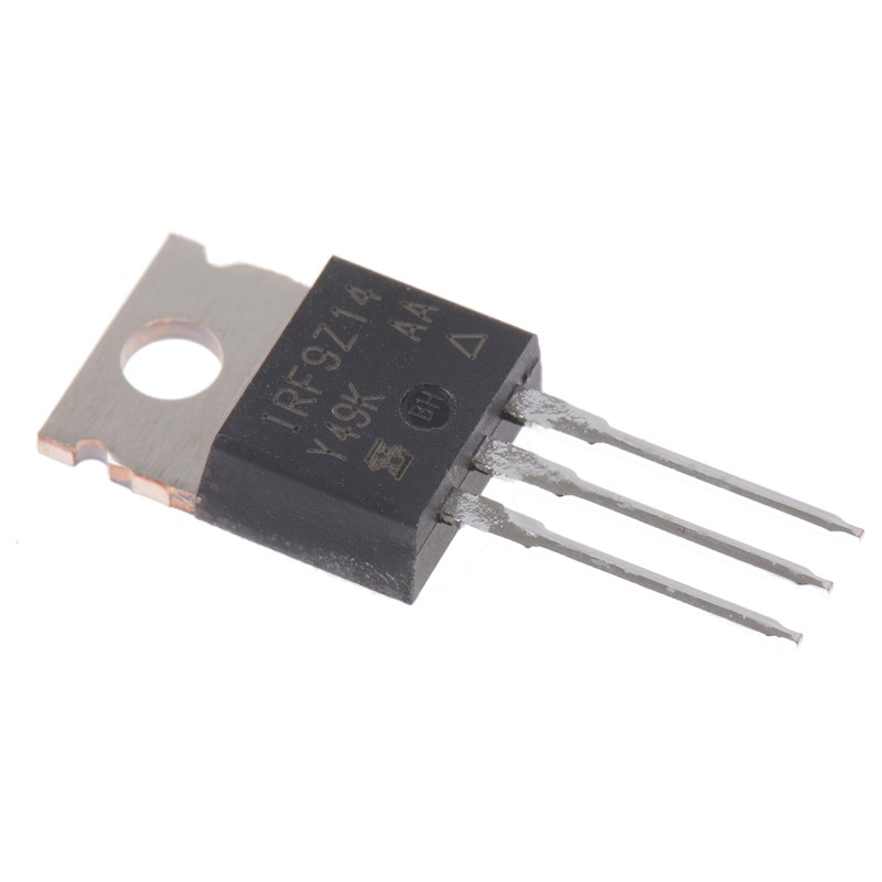 10 pcs - P-Channel MOSFET, 6.7 A, 60 V, 3-Pin TO-220AB Vishay IRF9Z14PBF