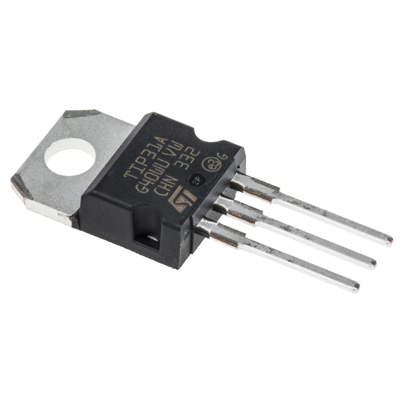 5 pcs - STMicroelectronics TIP31A NPN Transistor, 3 A, 60 V, 3-Pin TO-220