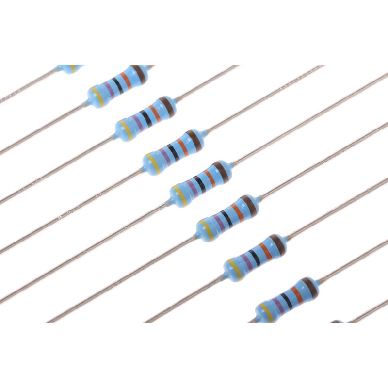 125 pcs - Vishay 470kΩ Thin Film Resistor 0.6W ±1% MRS25000C4703FCT00